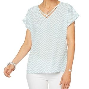 Light Purple V Neck Blouse * NWOT*